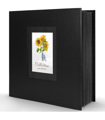 Amazon.com: Kleer-vu Photo Album Suedeleather Collection, Holds